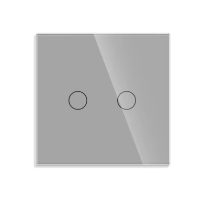 Intrerupator touch GRI 2 clape, 2way/86x86mm/800w / CAP SCARĂ / Caligate-thumb-2