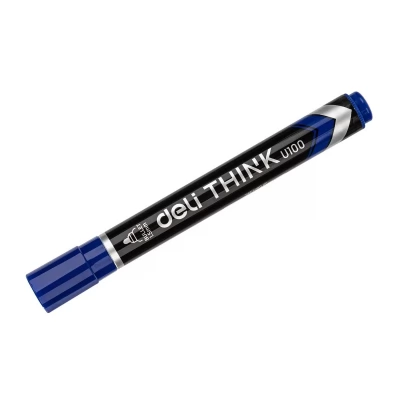 Marker Deli Think 1.5mm albastru-thumb-2