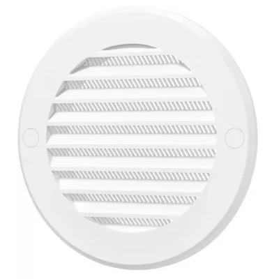 Grila rotunda pentru ventilatie cu plasa Mistral D100 White