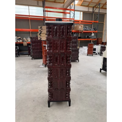 SOBA 6 Rinduri tip turn cu cuptor marmura maro -thumb-4