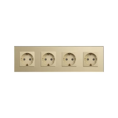 Priza GOLD, cvadruplu/16A/86x299mm-thumb-2
