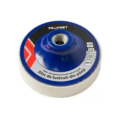 Disc de lustruit 100x20mm din pasla, pentru polizor unghiular -thumb-3