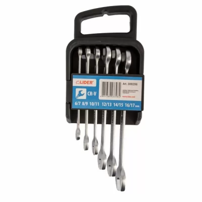 Set de chei duble 6buc CR-V 6/7-8/9-10/11-12/13-14/15-16/17mm CR-V