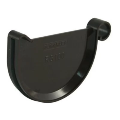 125/90 8019 Capac racord jgheab PLASTIC GAMRAT maro-thumb-2