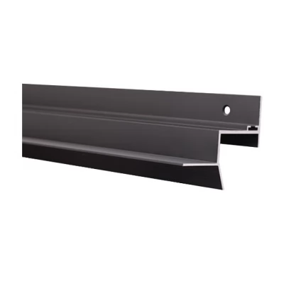 UB3-V2 Profil de tip ascuns p/u tavan, Black Matt 2.5m