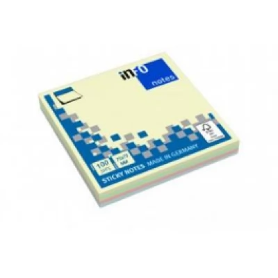 Hirtie p/u notite lipici 75x75mm 100f Info notes 5654-01 