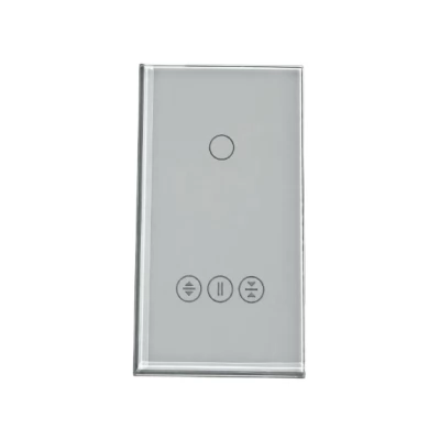 Intrerupator touch ALB, 1 clapa 1 way + jaluzele / 300w / 86x157mm / Caligate
