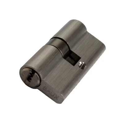 Cilindru siguranta_ 80mm(40/40)_cheie-cheie_corp aluminiu_culoare nichel satin_5 chei
