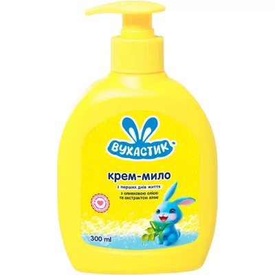 Sapun-crema lichid ВУХАСТИК pentru copii, cu aloe, 300 ml