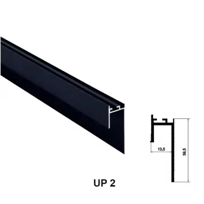 UP2 Profil de tip ascuns la pardoseli,Black Matt 2.5m