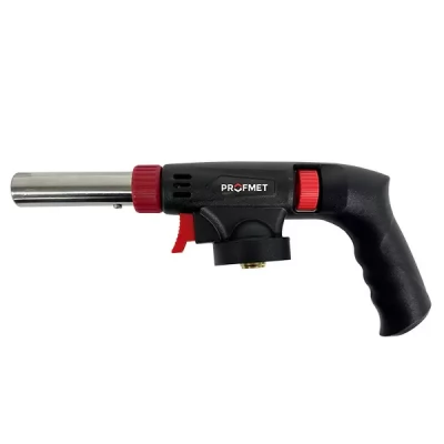 Arzator gaz 360°, cu buton de aprindere, tip filet