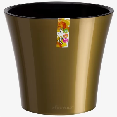 Ghiveci Arte 3.5L Auriu-Negru