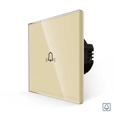 Sonerie GOLD touch, suprafața din sticlă, 86x86 / Caligate