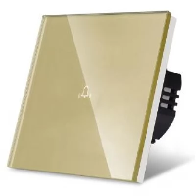 Sonerie GOLD touch, suprafața din sticlă, 86x86 / Caligate-thumb-3