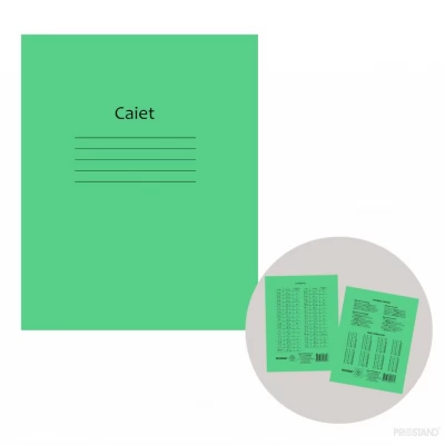 Caiet 12f Prostand coperta verde 12PR /25/300 05 patratele
