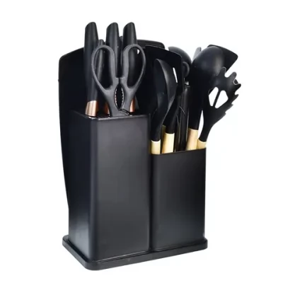 Set ustensile de bucatarie 19 buc. + tocator pe