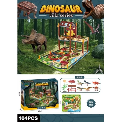 Set de joaca "Dinosaur Vila", 104 buc. KL05
