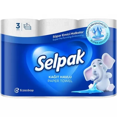 SELPAK Prosoape de hartie Free 20% 3 straturi 3 role