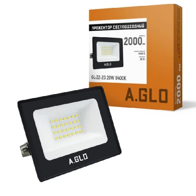 Projector LED 20W 6400K IP65 2000Lm A.GLO Evrosvet