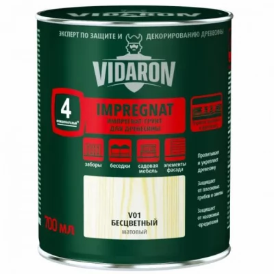 Impregnant pentru lemn Vidaron V01, 0,7L, transparent