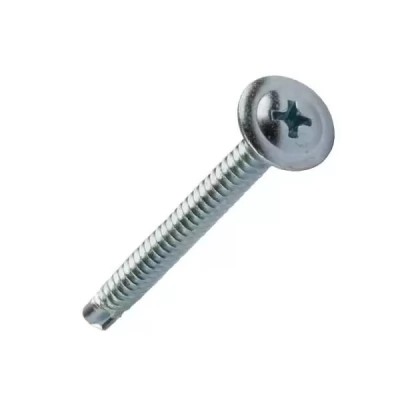 Șurub autoforant cu cap plat și șaibă, pe metal/ 4,2x13