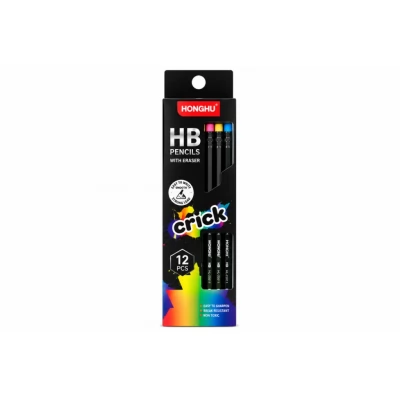Creion simplu cu radiera colorata HONGHU Crack HL-25001 1/12 