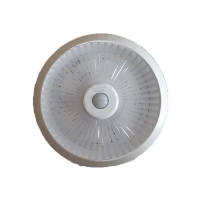 Corp de iluminat pentru bec LED 2xE27 cu sensor rotund mat alb IP20 TERRA ISILDAR