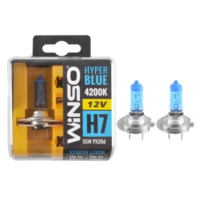 Lampa Winso H7 12V 55W PX26d SET HYPER BLUE 4200K