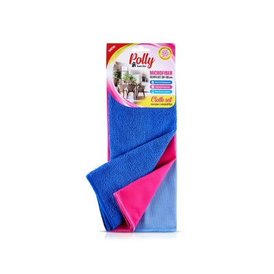 Polly set microfiber cloth 30x30cm (3buc)