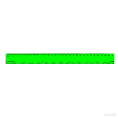 Rigla plastic 30cm color 8015 