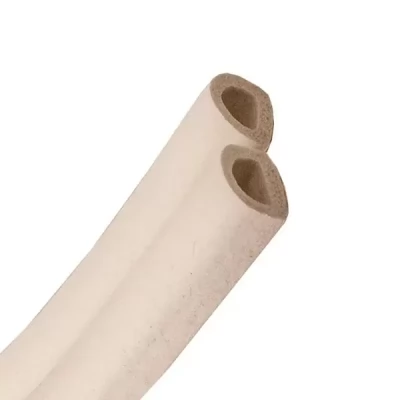 Banda de etansare autoadeziva pentru usi si ferestre, profil "D" 9x7,5mm, 6m, alb