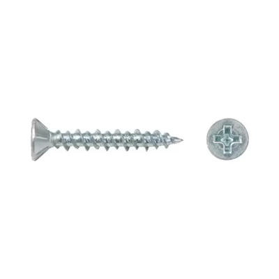 Surub p/u usi si ferestre din PVC, zincat 4,0x25_50 buc.