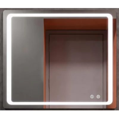 Oglindă pentru baie Bayro Omega ortogonală 800x800 LED touch cu dezaburire