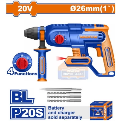 Ciocan rotopercutor SDS-plus fara acumulator 20.0V Brushless Wadfow WLM1526