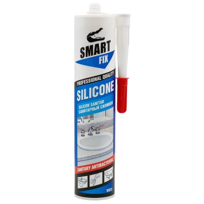Silicon sanitar Transparent Alb Smart Fix 310gr