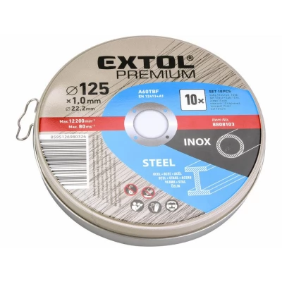 Disc 10 buc. otel/inox 125×1.0×22.2mm-thumb-2