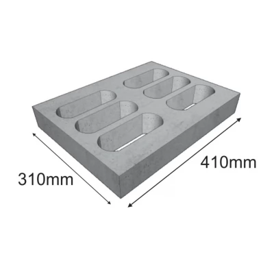 Placa Ecologica vibro-turnata M / 31x41x8