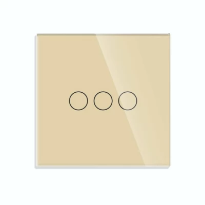 Intrerupator touch GOLD 3 clape, 1way/86x86mm 300w / Caligate-thumb-2