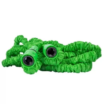 Furtun extensibil 5-15m cu pistol de stripit si conectori 1/2 -thumb-1