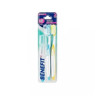 Benefit Clinic Mixed Colours periuta de dinti Medium 2buc promotie