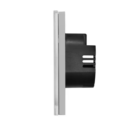 Intrerupator touch GRI, 1 clapa 2way + 1 clapa 2way, SIMPLU, 800w, 86x157mm / CAP SCARĂ / Caligate-thumb-3