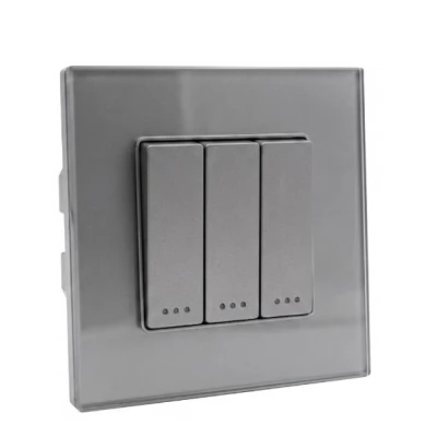 Intrerupator mecanic, GRI, simplu, 3 clape / 16A / Caligate