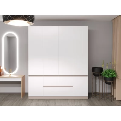 dulap-pentru-haine-bayro-harmony-1800x2200x550-cu-sertare-gri-piatra-thumb-2