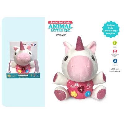 Unicorn de plus cu muzica si lumini, SL88073