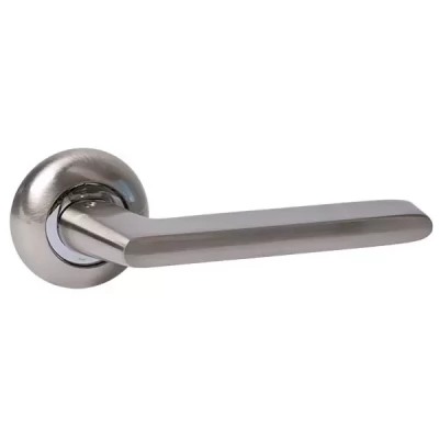 Maner pentru usa P03, p/u usi interne, aluminiu, baza rotunda, culoarea nichel satinat