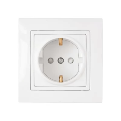 Priza 2P +E dubla alb УЮТ СВПР