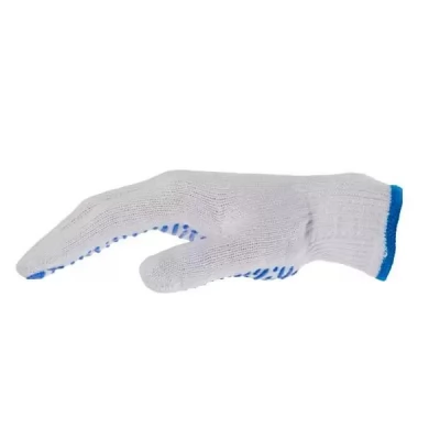 Manusi din bumbac din poliester albe cu valuri-thumb-2