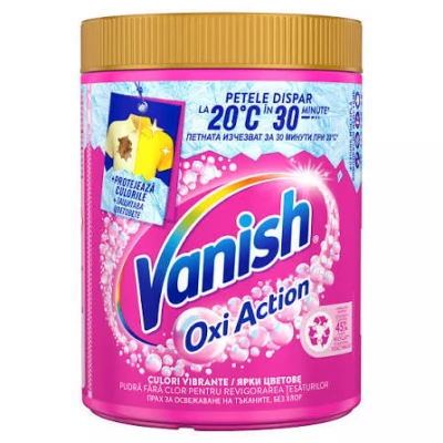 Vanish Oxi Action Pink Pudra p/u indepartarea petelor p/u haine colorate 470gr