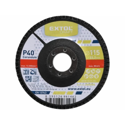 Disc pentru șlefuit, lamelar, cu oxid de aluminiu, P60, 125mm