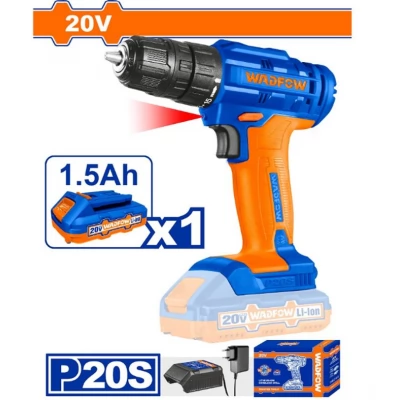 Masina de gaurit si insurubat cu acumulator 20.0V 1.5Ah Wadfow WCDP511
